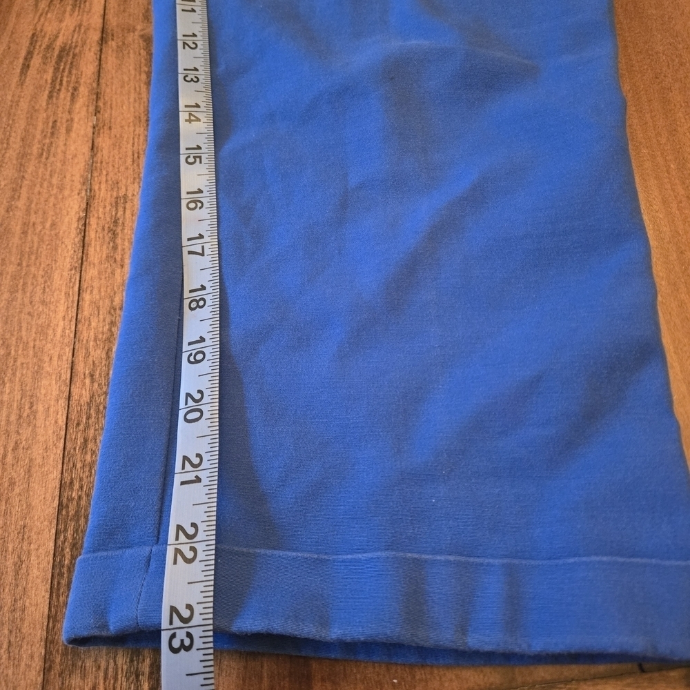 Chicos So Slimming 2.5 Women's (M/14) Royal Blue Cuffed Crop Pants Straight Leg - Picture 6 of 16